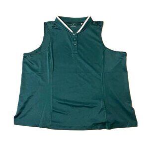 Puma Sleeveless Golf Polo Green | Women's XL